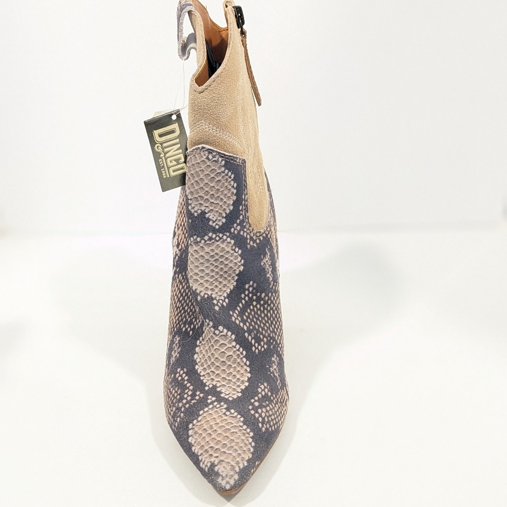 NWT Dingo Calico Snake Print Leather Boots. - Picture 9 of 16